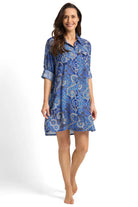 Jantzen Jantzen Desert Button Through Shirt - Navy Jantzen Desert Button Through Shirt - Navy Splash Swimwear Shirts