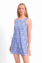 Jantzen Jantzen Destiny Tie Side Swim Dress JA85121-COBALT-14 Jantzen Destiny Tie Side Swim Dress Splash Swimwear Swimdress Cobalt / 14 9313513893665