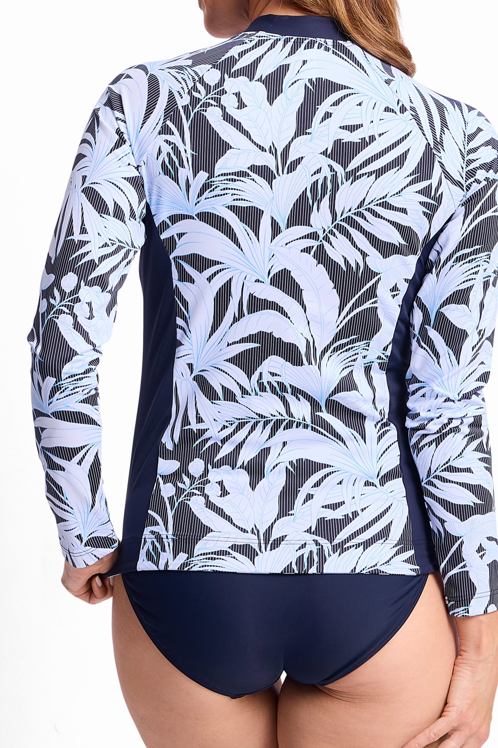 Jantzen Jantzen Laguna Active Rash Vest - Navy Jantzen Laguna Active Rash Vest - Navy Splash Swimwear Rashies & Sunsuits