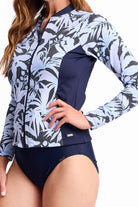 Jantzen Jantzen Laguna Active Rash Vest - Navy Jantzen Laguna Active Rash Vest - Navy Splash Swimwear Rashies & Sunsuits