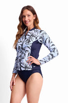 Jantzen Jantzen Laguna Active Rash Vest - Navy Jantzen Laguna Active Rash Vest - Navy Splash Swimwear Rashies & Sunsuits