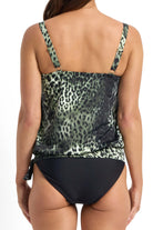 Jantzen Jantzen Mood Bandeau Blouson Singlet - Army Jantzen Mood Bandeau Blouson Singlet - Army Splash Swimwear Bikini Tops