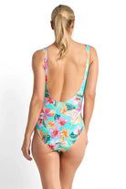 Jantzen Jantzen Phuket Gathered Surplice One Piece Jantzen Phuket Gathered Surplice One Piece Splash Swimwear