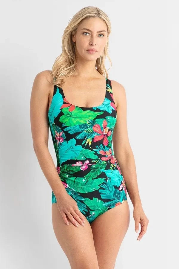 Jantzen Jantzen Select Pintuck Mast One Piece JA84812MAS Jantzen Select Pintuck Mast One Piece Splash Swimwear Black / 10 9313513632936