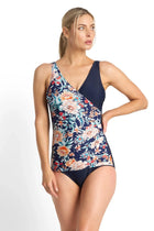 Jantzen Jantzen Select Sheath One Piece JA84933 Jantzen Select Sheath One Piece Splash Swimwear Swimwear Navy / AU14/US10 9313513743632