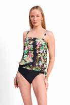 Jantzen Jantzen Villa Casa Bandeau Blouson Singlet - Black Jantzen Villa Casa Bandeau Blouson Singlet - Black Splash Swimwear Tankini Tops