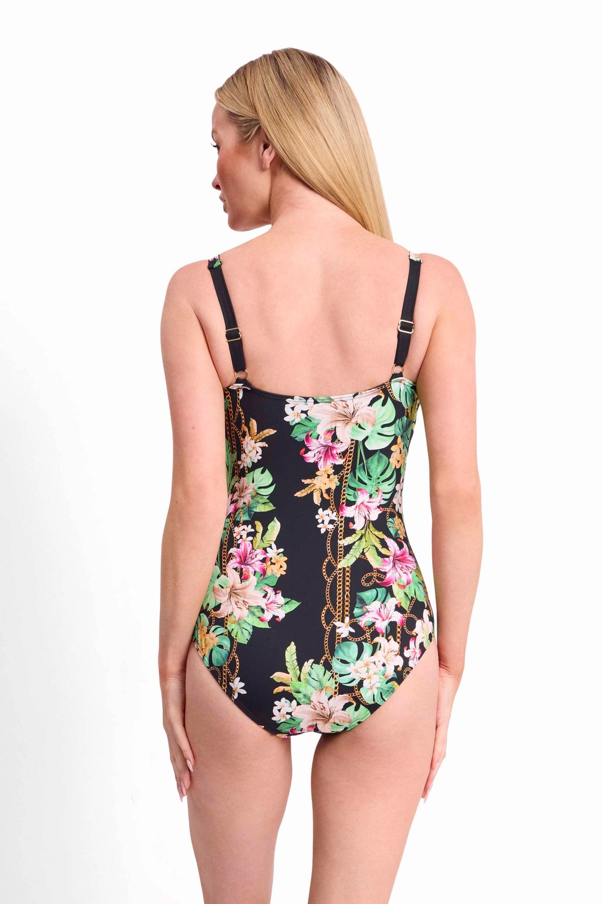 Jantzen Jantzen Villa Casa Ruched Cuff Scoop 1Pc - Black Jantzen Villa Casa Ruched Cuff Scoop 1Pc - Black Splash Swimwear One Piece