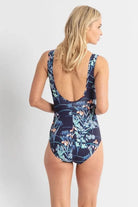 Jantzen Maja Mesh Frill  One Piece - Navy Maja Mesh Frill  One Piece - Navy Splash Swimwear