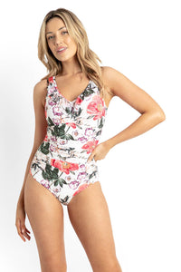 Jantzen Paige DD/E Mesh Frill One Piece JA84616DDE Jantzen Paige DD/E Mesh Frill One Piece Splash Swimwear 10 / White 9313513389533