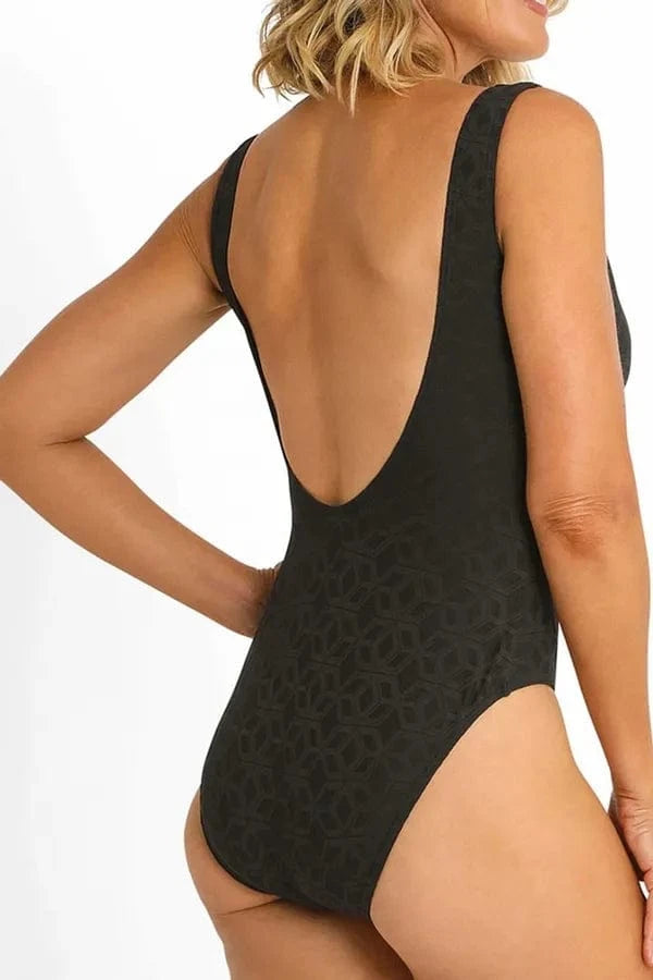 Jantzen Prism Minimal Surplice One Piece Janzen Prism Minimal Surplice One Piece Splash Swimwear One Pieces