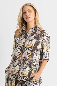 Jantzen Sahara Painter Top Button Through Shirt Jantzen Painter Top Button Through Shirt - Sahara Splash Swimwear