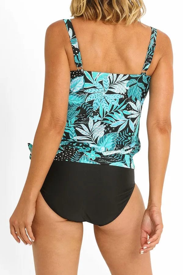 Select Blouson - Aqua - Jantzen - Splash Swimwear  - blouson, jantzen, Jul24, new, Tankini, tankini tops, Women Singlets, Womens, womens swim - Splash Swimwear 