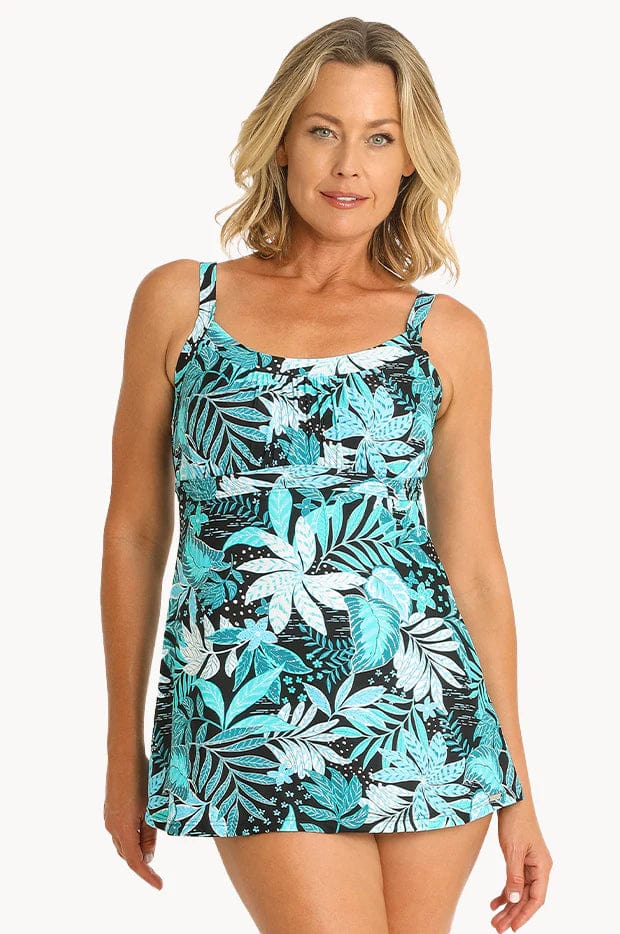 Jantzen Swim Dress Select Empire Swim Dress - Aqua