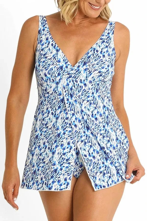 Jantzen Symbio Slimline Swim Dress - Navy Jantzen Symbio Slimline Swim Dress - Navy Splash Swimwear Swim Dress
