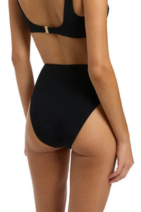 Jetset High Leg High Waist Pant - Black - Jets - Splash Swimwear  - Apr24, bikini bottoms, Jets, Womens, womens swim - Splash Swimwear 