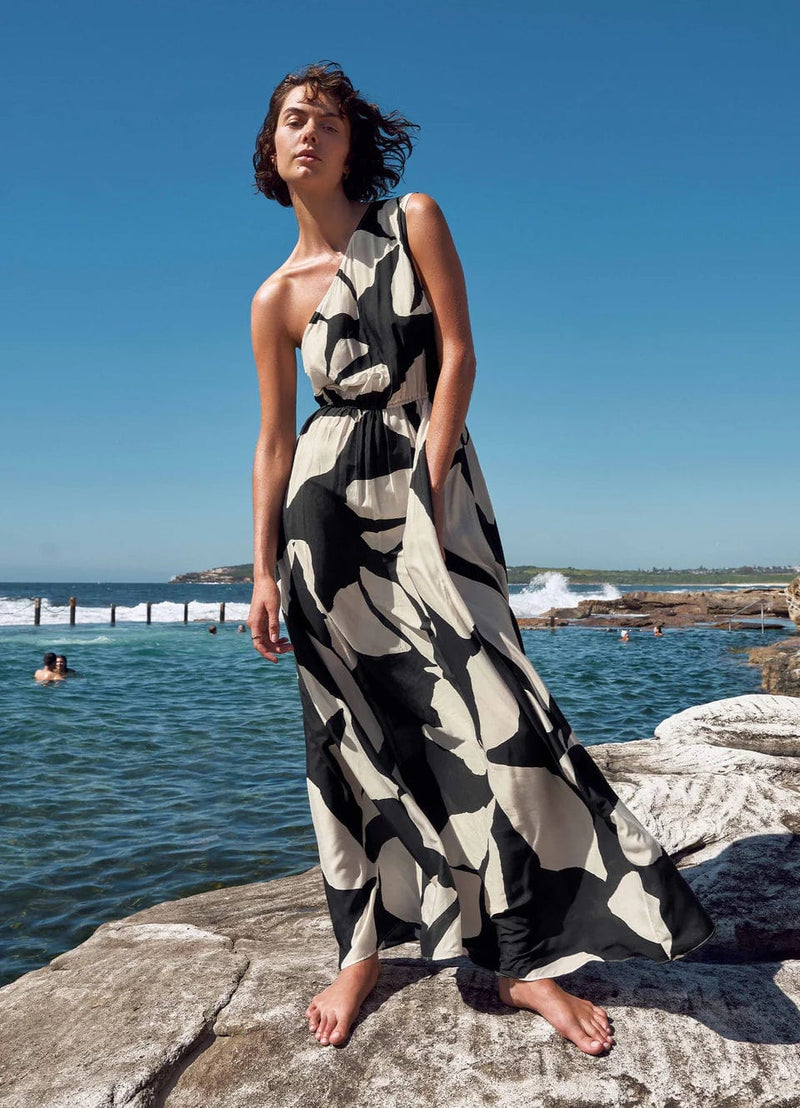 Jets Fiore One Shoulder Maxi Dress Jets Fiore One Shoulder Maxi Dress Splash Swimwear Dresses