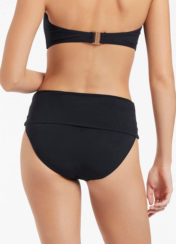 Jets Fold Down High Waisted Bikini Bottom* Jetset Fold Down High Waisted Bikini Bottom  Splash Swimwear Bikini Bottoms