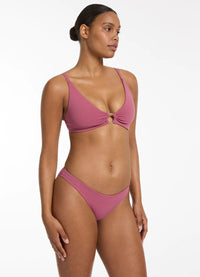 Jets Bikini Tops Isla Rib C/D Tri Top - Mauve Jets Soft Triangle Bikini Top - Black