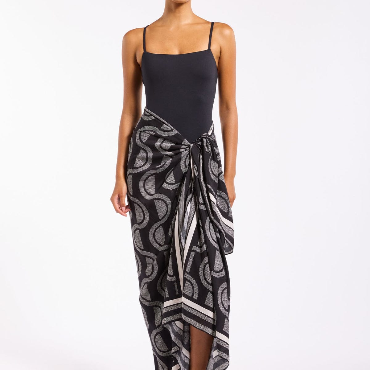 Jets Jets Harmony Long Sarong J61553.Black-O/S Jets Long Sarong | Jets Splash Swimwear Cover Ups Black / O/S 9360519273885