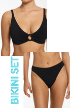 Jets Jets Isla Rib C/D Tri Top & High Leg Bikini Pant Bikini Set - Black Jets Isla Rib C/D Tri Top & High Leg Bikini Pant Bikini Set - Black Splash Swimwear Bikini Set AU8/US4 1000028676