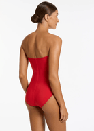 Jets Jets Jetset Bandeau One Piece- Rosso Jets Jetset Bandeau One Piece- Rosso Splash Swimwear Womens Swimwear