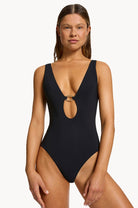 Jets Jets Jetset Lien Plunge One Piece Jets Jetset Lien Plunge One Piece Splash Swimwear One Piece