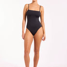 Jets Jets Jetset Smooth Minimal Tank One Piece - Black Jets Jetset Smooth Minimal Tank One Piece - Black Splash Swimwear One Piece