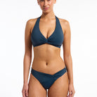 Jets Jets Jetset Smooth Twist Front Halter Bikini Top Jets Jetset Smooth Twist Front Halter Bikini Top Splash Swimwear Bikini Tops