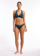 Jets Jets Jetset Smooth Twist Front Halter Bikini Top Jets Jetset Smooth Twist Front Halter Bikini Top Splash Swimwear Bikini Tops