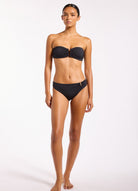 Jets Jets Jetset Smooth U-Trim Bikini Bottom - Black Jets Jetset Smooth U-Trim Bikini Bottom - Black Splash Swimwear Bikini Bottoms