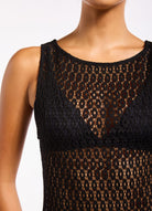 Jets Jets Jetset Stretch Lace Dress - Black Jets Jetset Stretch Lace Dress - Black Splash Swimwear Swim Dress