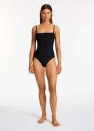 Jets Jets Jetset Tank One Piece - Black Jets Jetset Tank One Piece - Black Splash Swimwear Womens Swimwear