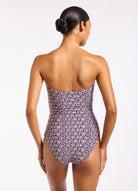 JETS Jets Kaleidoscope U-Trim Bandeau One Piece Jets Kaleidoscope U-Trim Bandeau One Piece Splash Swimwear Swimwear