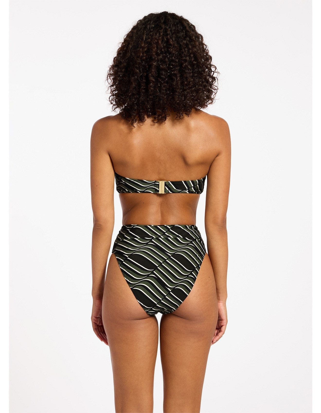 Jets Jets Mirage High Waist High Leg Pant - Cacti Jets Mirage High Waist High Leg Pant - Cacti Splash Swimwear Womens Swimwear