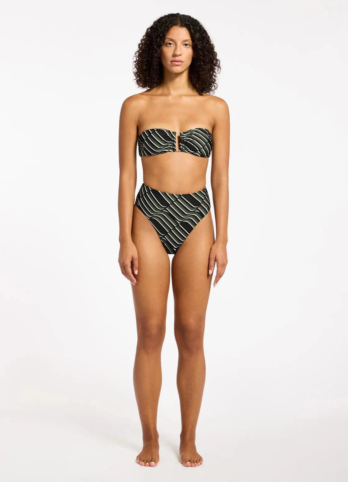 Jets Jets Mirage U/Trim Bandeau Top - Cacti Jets Mirage U/Trim Bandeau Top - Cacti Splash Swimwear Womens Swimwear