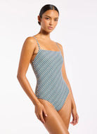 Jets Jets Onda Minimal Tank One Piece - Poolside Jets Onda Minimal Tank One Piece - Poolside Splash Swimwear One Piece