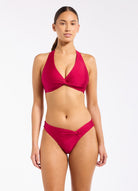 JETS Jets Shine Twist Front Hipster Bikini Bottom Jets Shine Twist Front Hipster Bikini Bottom Splash Swimwear Swimwear