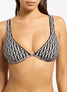 Jets Jets Spring Geo Underwire Tri Top - Black Jets Spring Geo Underwire Tri Top - Black Splash Swimwear Womens Swimwear