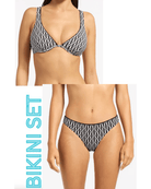 Jets Jets Spring Geo Underwire Tri Top & Hipster Pant - Black Jets Spring Geo Underwire Tri Top & Hipster Pant - Black Splash Swimwear Bikini Set
