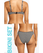 Jets Jets Spring Geo Underwire Tri Top & Hipster Pant - Black Jets Spring Geo Underwire Tri Top & Hipster Pant - Black Splash Swimwear Bikini Set
