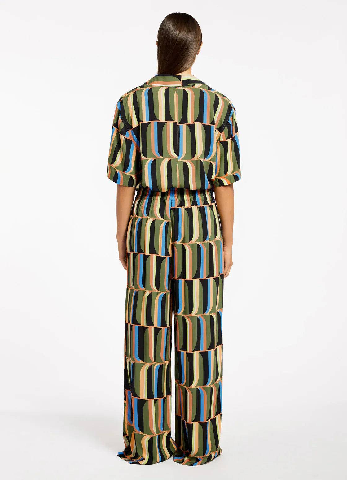 Jets Jets Urban Geo Wide Leg Pant - Cacti Jets Urban Geo Wide Leg Pant - Cacti Splash Swimwear Womens Swimwear