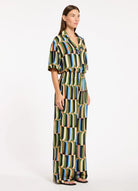 Jets Jets Urban Geo Wide Leg Pant - Cacti Jets Urban Geo Wide Leg Pant - Cacti Splash Swimwear Womens Swimwear