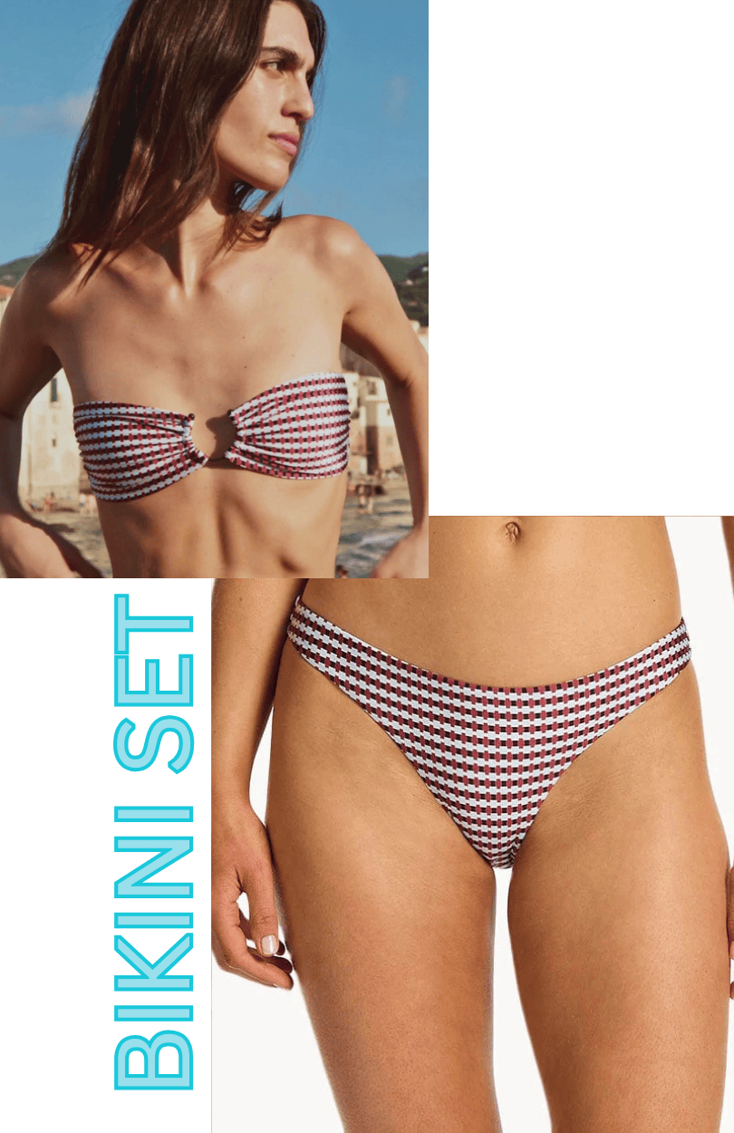 Jets Jets Zarla Geo Bandeau Top & Hipster Pant Bikini Set - Ruby Jets Zarla Geo Bandeau Top & Hipster Pant Bikini Set - Ruby Splash Swimwear Bikini Tops 12 1000028608