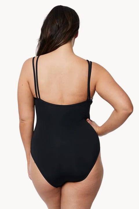 Jets Jetset Double Strap One Piece - Black Jetset Double Strap One Piece - Black | Australia Splash Swimwear One Piece