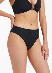 Jets Bikini Bottoms Jetset Full Coverage Pant - Black