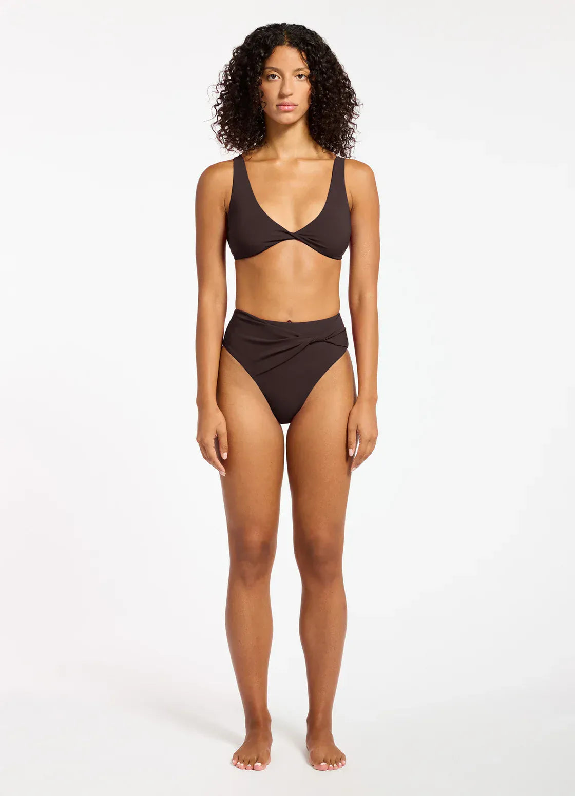 Jets Jetset High Waist High Leg Bikini Bottom Jetset High Waist High Leg Bikini Bottom Splash Swimwear Womens Swimwear