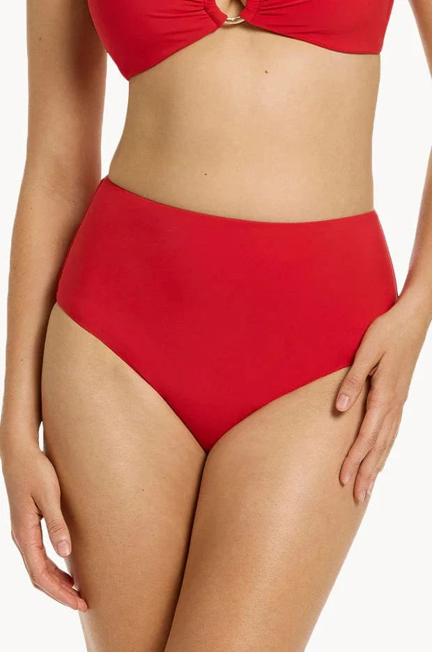 Jets Jetset High Waist Pant - Rosso Jetset High Waist Pant - Rosso Splash Swimwear Womens Swimwear