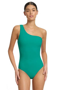 Jets Jetset One Shoulder One Piece J10772 Jets Jetset One Shoulder One Piece Splash Swimwear One Pieces Mineral / 8 9349623323174