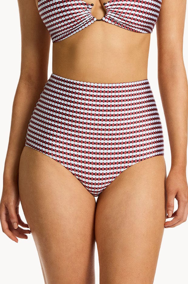 Jets Zarla Geo Bandeau Top - Ruby Jets Zarla Geo Bandeau Top - Ruby Splash Swimwear Bikini Tops