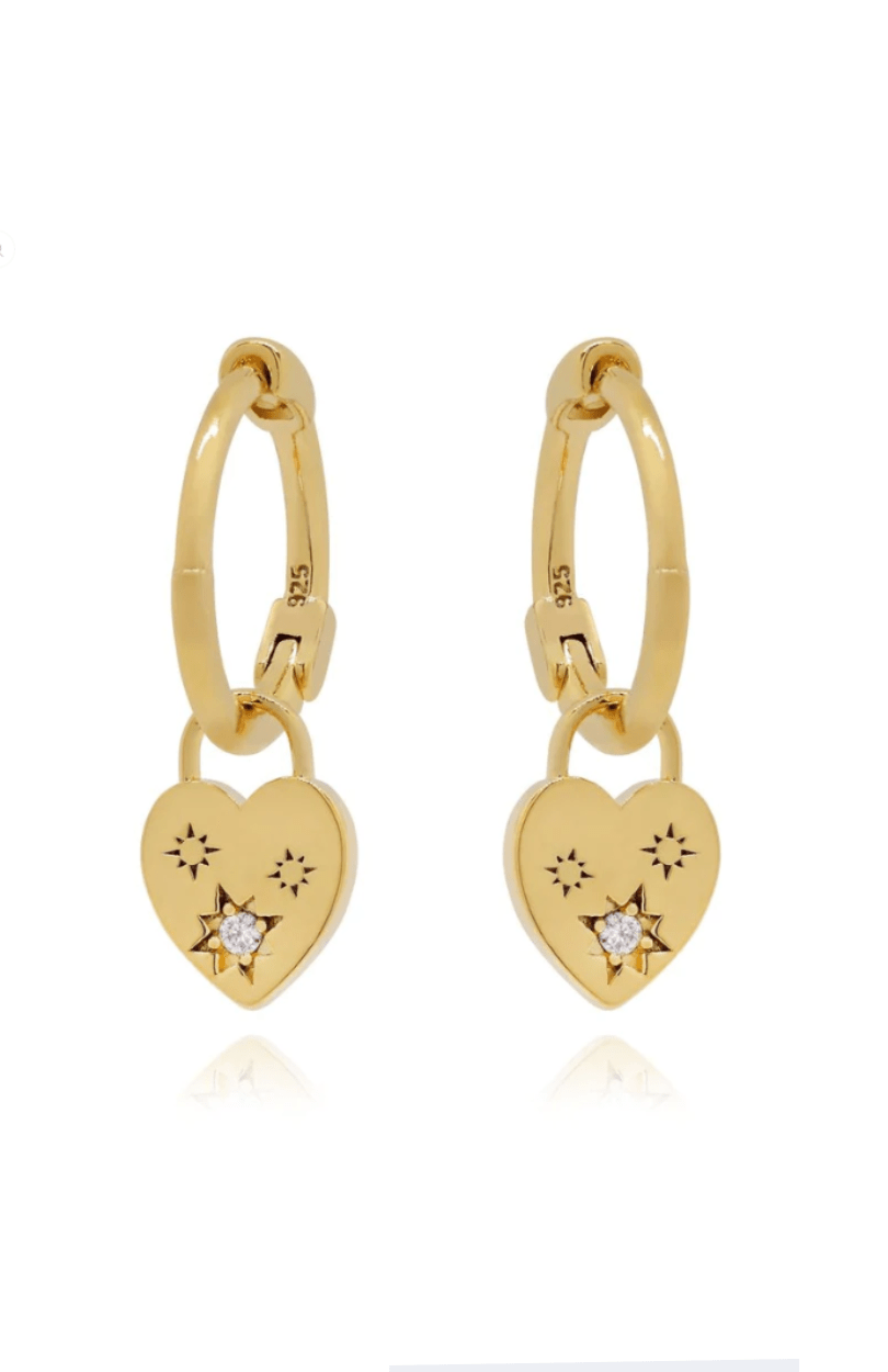 Jewel Citizen Pont Earrings - Gold Splash Swimwear Jewellery 1000016535